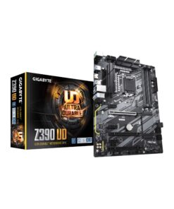 GIGABYTE Z390 UD (LGA 1151 (300 Series) Intel Z390 SATA 6Gb/s ATX Intel Motherboard for Cryptocurrency Mining with above 4G Decoding, 6 x PCIe Slots)