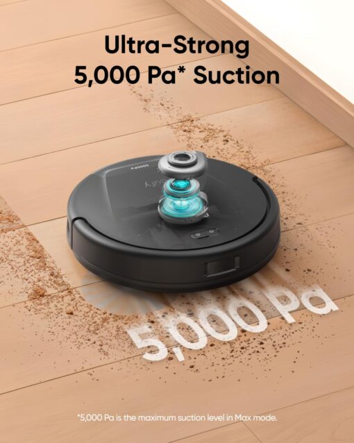 eufy L60 Robot Vacuum, Ultra Strong 5,000 Pa Suction, iPath Laser Navigation, for Deep Floor Cleaning, Ideal for Hair, Hard Floors - Image 7