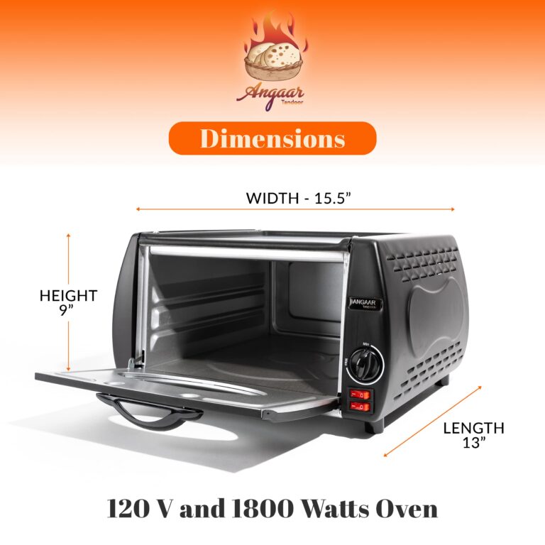 Mini Tandoor Oven Angaar Tandoor Electric Oven 4 Minute Pizza Maker - Table Top Pizza Oven, Tandoori Roti, Naan - Image 3