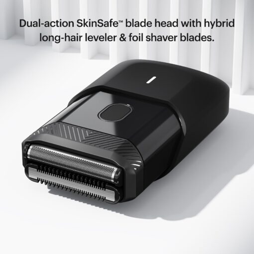 MANSCAPED® Face Grooming Trio - The Beard Hedger® Premium Beard Trimmer, The Handyman™ Compact Face Shaver, Weed Whacker® 2.0 Nose & Ear Hair Razor, The Shed™ Toiletry Bag - Image 6