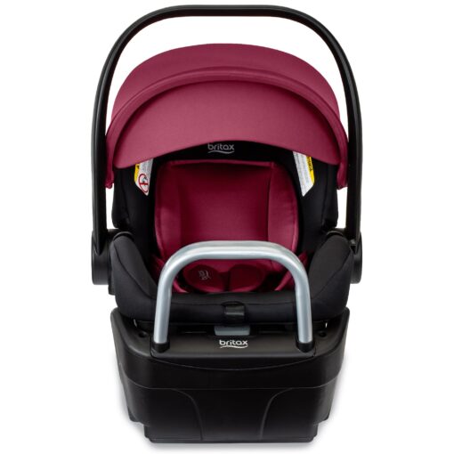 Britax Willow S Infant Car Seat with Alpine Base, ClickTight Technology, Rear Facing Car Seat with RightSize System, Ruby Onyx - Image 2