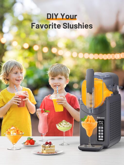 RELEXNOW Slushie Machine Frozen Drink Maker for Home with Self-Cleaning,No Ice Needed,DIY Slushy Maker for Slushie,Frappe,Milk Shake,Cocktail, Wine - Image 3