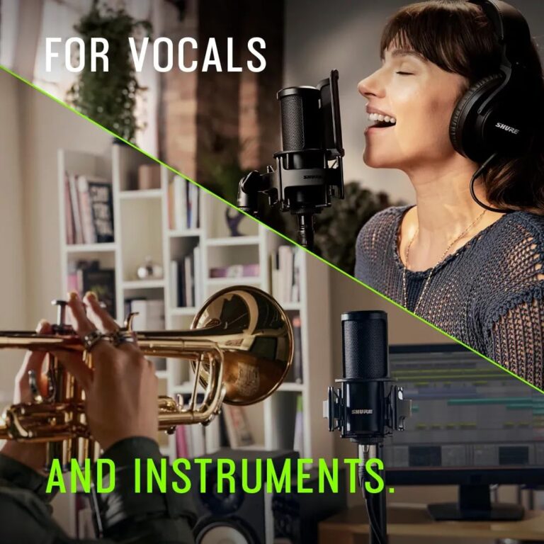 Shure SM4 Studio Recording Microphone Kit, XLR Home Studio Condenser Mic with Mix-Ready Audio - All-Metal Construction, Includes Detachable Magnetic Pop Filter & Shock Mount (SM4-K-KIT) - Image 6