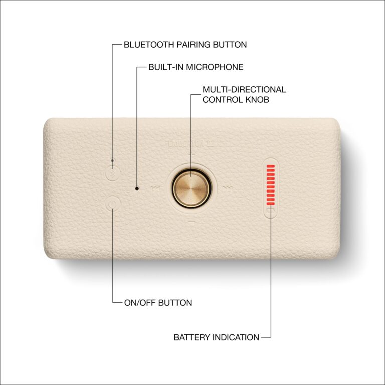Marshall Emberton III Portable Bluetooth Speaker - Cream - Image 11