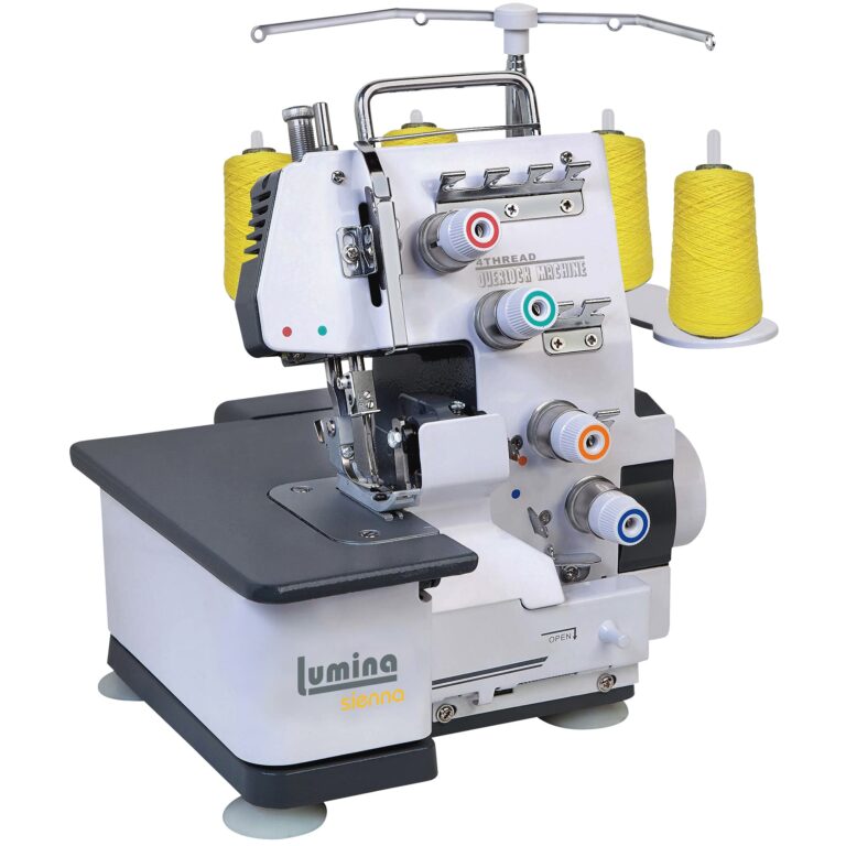Lumina Sienna Serger Sewing Machine - Industrial Grade Sergers & Overlock Machines with Durable Metal Frame, 3-4 Serger Thread Capability - Overlocker Sewing Machine for Heavy Duty Fabric