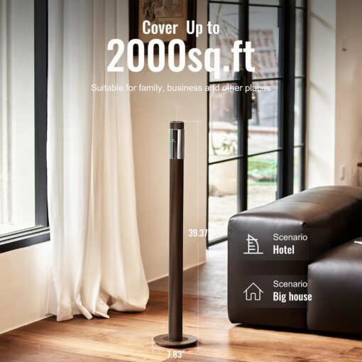 40-inch Large Waterless Essential Oil Diffuser, Hotel Collection Scent Diffuser,8800mAh Built-in Battery, App Control,Scent Machine for Home,2000Sq.Ft Coverage, for Home, Office,Hotel,Spa,Brown - Image 5
