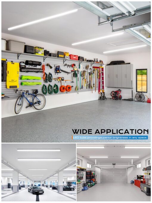 ELEKICO 8ft Led Shop Light, Super Bright 100w 5000k 15000lm 8' Led Shop Lights 8ft, Linkable 96" 8 Foot Shop Light 8 Ft for Garage Warehouse Factory Barn Garage 10pack - Image 5