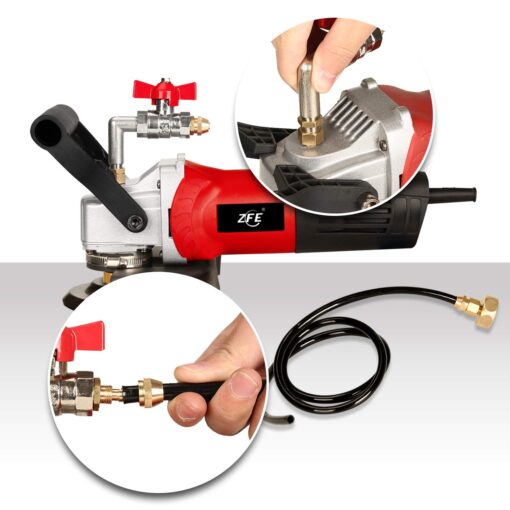 ZFE 800W/110V Variable Speed 4'' Wet Polisher / Grinder & Granite Diamond Polishing Pads Concrete Polisher Stone Polisher for Granite/Marble/Concrete/Stones - Image 7