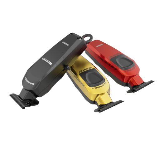 GAMMA+ Boosted Professional Modular USB-C Cordless Hair Tools with Super Torque Motor, 3 Modular Lids in Black, Red, Gold (Hair Trimmer) - Image 5