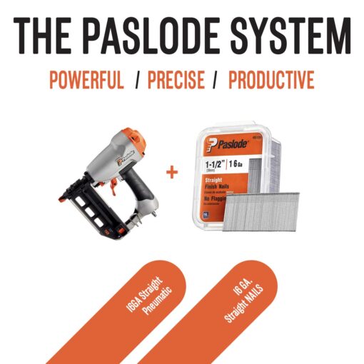 Paslode, Pneumatic Finish Nailer, 515500, 16 Gauge, Air Compressor Powered - Image 4