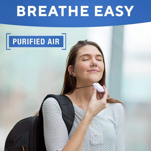 AirTamer A315W Advanced Rechargeable and Portable Air Negative Ion Generator | Proven Performance, White with Black Leather Travel Case - Image 2