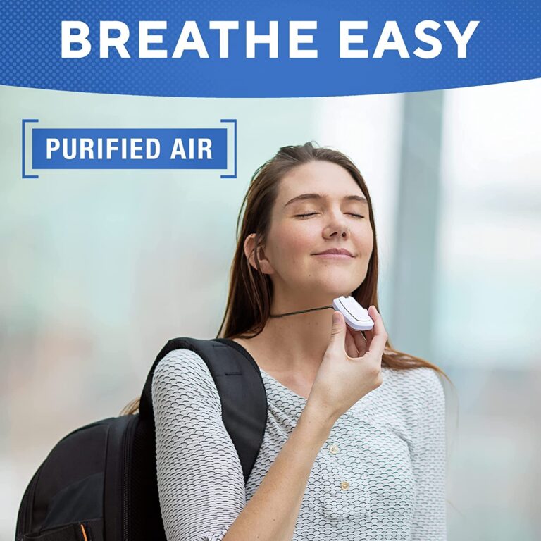AirTamer A315W Advanced Rechargeable and Portable Air Negative Ion Generator | Proven Performance, White with Black Leather Travel Case - Image 2