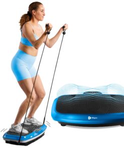 LifePro 3D Vibration Plate Exercise Machine - Dual Motor Oscillation, Pulsation 3D Motion Vibration Platform - Full Whole Body Vibration Machine for Home Fitness (Blue)