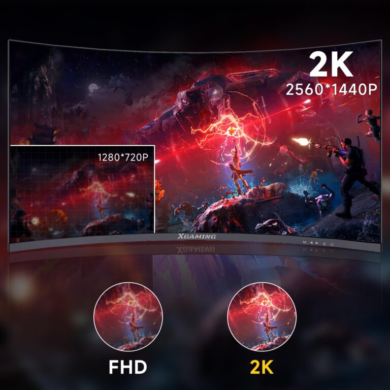 memzuoix 27-Inch Gaming Monitor, 144Hz, QHD 2560x1440p, 1ms(MPRT) Response, HDR10, 90% DCI-P3 Color Gamut, Adaptive G-Sync, FreeSync Premium, Dual HDMI, DisplayPort, VESA Mount, Black - Image 6
