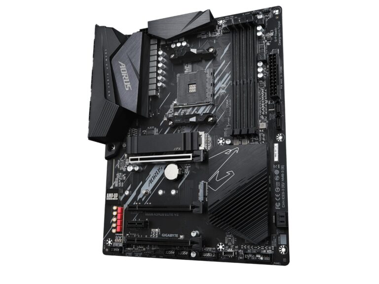 GIGABYTE B550 AORUS ELITE AX V2 Motherboard, Supports AMD AM4 Ryzen 5000 Processors, ATX, DDR4, Dual M.2, SATA 6Gb/s, 2.4/5 GHz Dual-Band, 2.5 GbE LAN, PCIe 4.0 - Image 6