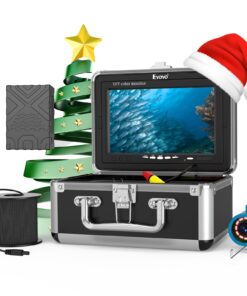 Eyoyo Underwater Fishing Camera, Ice Fishing Camera 1000TVL Fishing Camera with 7 inch LCD Monitor, Waterproof Camera, 12pcs Infrared Lights Fish Finder for Ice Fishing, Lake, Boat