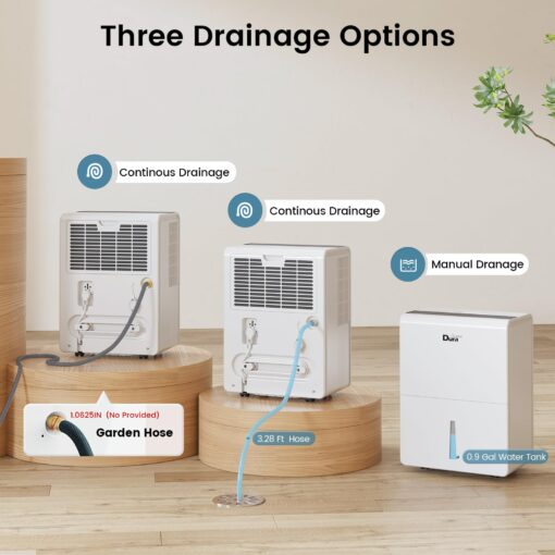 Dehumidifier For Basement with Energy Star Certified, Dehumidifiers with WiFi For Medium to Large Rooms,White - Image 8