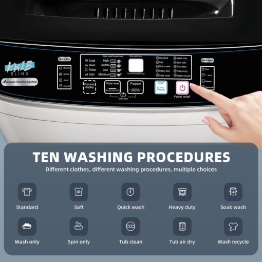 Qhou KRIB-XQB201A-GREY6 Full Automatic Washing Machine, XQB201A-GREY - Image 4