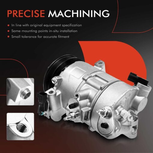 A-Premium Air Conditioner AC Compressor with Clutch Compatible with Ford Mustang 2.3L 2015-2021 - Image 6
