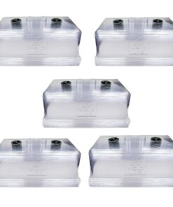 Yield Lab 7 Inch Propagation Dome - 50 Pack Humidity Vented Domes – Plant Growing Dome for Seedling, Germination, Soil & Hydroponic Horticulture