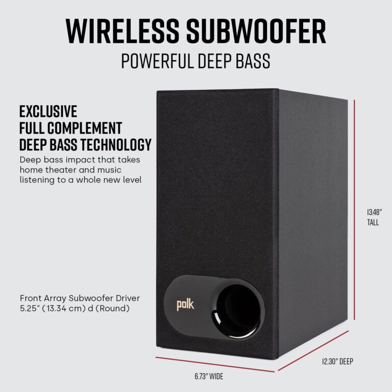 Polk Audio Signa S2 Sound Bar & Wireless Subwoofer – Exclusive VoiceAdjust Technology, Ultra-Slim Design, Works with 4K & HD TVs, HDMI & Optical, Bluetooth, Wireless Streaming - Image 5