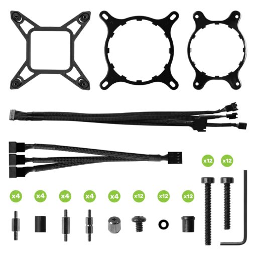 EVGA CLCx 360mm All-in-One LCD CPU Liquid Cooler, 3X 120mm PWM ARGB Fans, Intel, AMD, 5 YR Warranty, 400-HY-CX36-V1 - Image 4