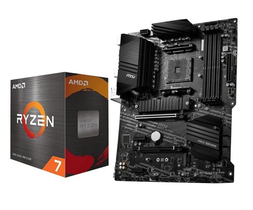 INLAND AMD Ryzen 7 5700X 8-Core 16-Thread Unlocked Desktop Processor with MSI B550-A PRO ProSeries Motherboard (AMD AM4, DDR4, PCIe 4.0, SATA 6Gb/s, M.2, USB 3.2 Gen 2 ATX)