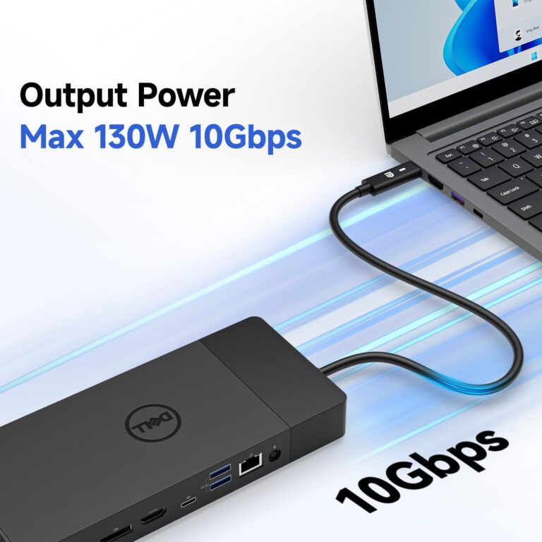 Dell WD19S 180W Docking Station, USB-C, 3 External Display, HDMI, Dual DP, Power Charge up to 130W + ITSPWR Bundle with HDMI 4K Cable + DP Cable+ Cleaning Cloth - Image 2