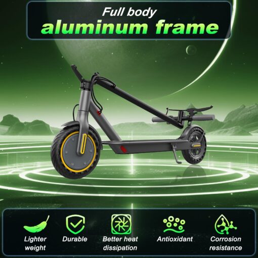 Qlaway 8.5" E Scooter for Adults Aluminum Alloy Frame 20 MPH 350W Motor 281WH Battery, Motorized Scooter Up to 20 Miles Range, Foldable Bearing 265 LBS/APP Control - Image 8