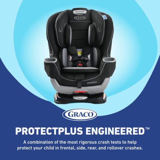 Graco Extend2Fit Convertible Car Seat, Rear-Facing and Forward-Facing, Extended Rear-Facing Seat Option, Redmond, Ideal for Newborns, Infants, and Toddlers - Image 7