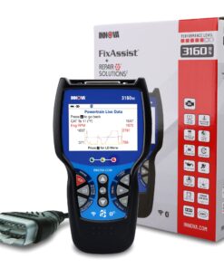 INNOVA 3160RS OBD2 Scanner, ABS Brake Bleeder, ABS SRS Engine Transmission Diagnoses, Airbag Light Reset, Car Battery Tester & Alternator Tester, Battery Reset, Fix & Parts Recommendations