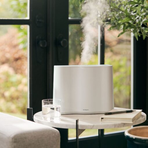 Vitruvi Cloud Bedside Humidifier, White Humidifier, 24 Hr Run Time, 602ft Coverage, Large Home Bedroom, Baby Room - Includes 3 Month Filter - Image 3