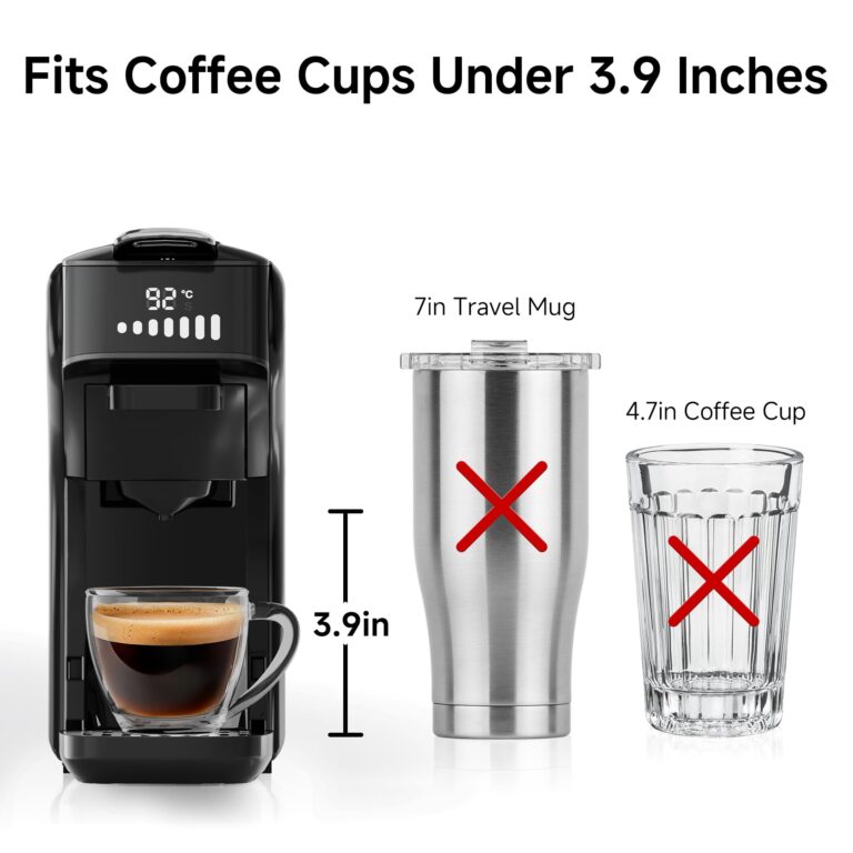 HiBREW H1B 6-in-1 Pods Coffee Maker, 19 Bar Espresso Machine for Pods, Compatible with Kcup*/Nes*/DG*/Espresso Powder, Makes iced coffee (Black) - Image 5