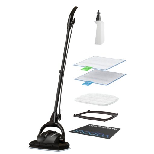 Euroflex Vapour M2R Steam Mop with Ultra Dry Steam®; "CR Recommended" by Consumer Reports; 295°F & 50 PSI; Italian Engineered; Safe for Hardwood Floors, Tile, Granite, Laminate; 5 Year Warranty