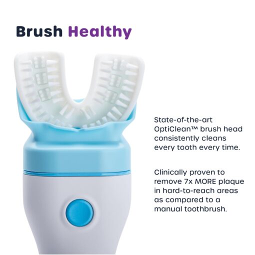Willo Fully Automated Kids U-Shaped Electric Toothbrush - 2 Brushing Timers, Deep-Cleans, Consistent Results, Eliminates Brushing Mistakes - Berry Splash (Small - Kids Ages 5-7 Years) - Image 7