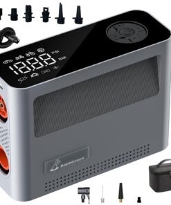 Paddle Board Pump 10 Pump Modes SUP Air Pump 500L Airflow/min Tire Inflator Portable Air Compressor 4X Speeds Electric Air Pump Suitable All Model Tires, Tents, SUP, Air Mattess, Kayak