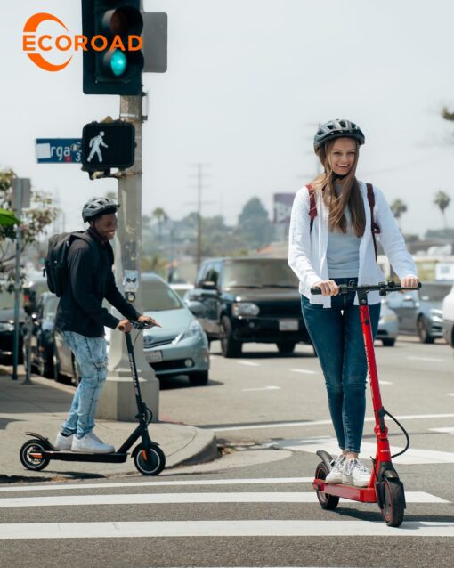 ECOROAD EC6 Electric Scooter for Adults, 15Miles Long Range,19Mph Top Speed, Commuting Electric Scooter with Cruise Control, Double Braking Systems E Scooter for Adults and Teens - Image 3