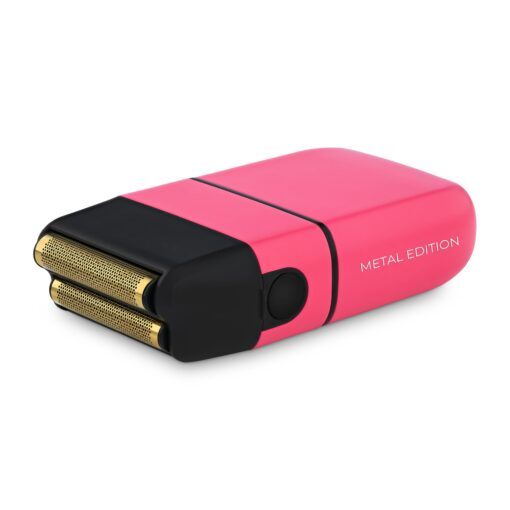 StyleCraft Instinct Metal Cordless Double Foil Shaver with IN2 Vector Motor Intuitive Torque Control, USB-C Rechargeable (Pink) - Image 4