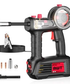 AWT 100A Handheld MIG Welder Machine,110V Flux Core MIG Welder Machine,Portable Gasless MIG Welding Machine,Hand Held Inverter Wire Feed Welder