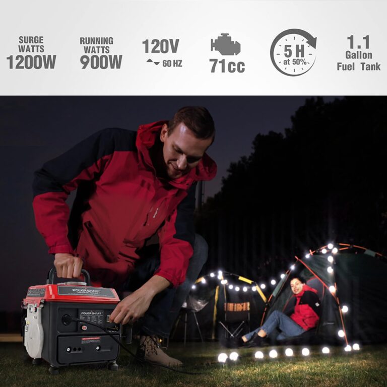 PowerSmart 1200-Watt Portable Generator with Super Quiet, Ultralight for Camping, PS50 - Image 5