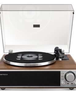 ONE-Q All-in-one Vinyl Record Player with Bluetooth 5.4, HiFi Turntable Built-in Speakers, Phono Preamp, AT-3600L Cartridge, 33/45 RPM, Auto Off