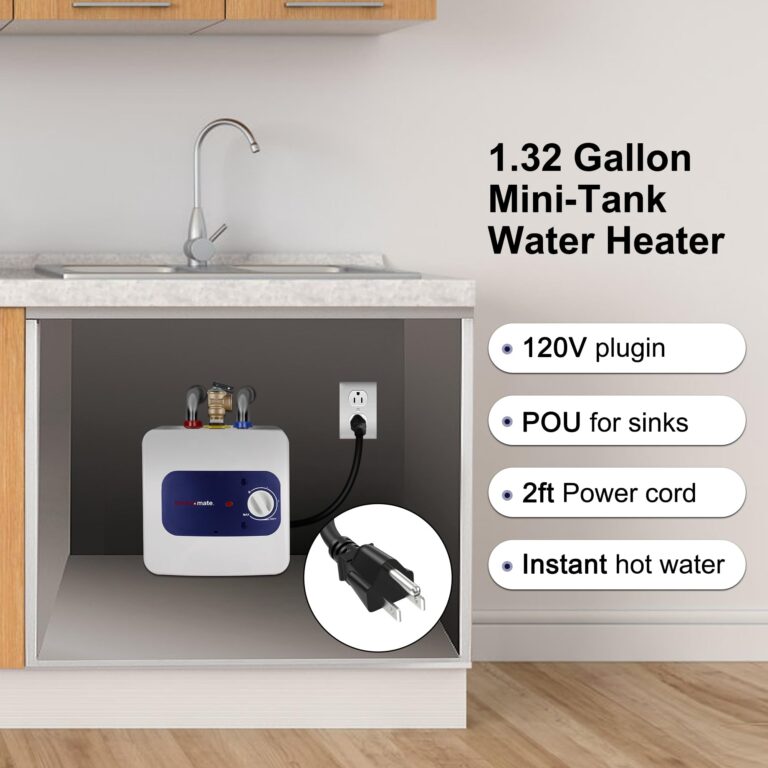 thermomate Mini Tank Water Heater Electric, 1.32 Gallons Small Under Sink Water Heater for Point of Use Instant Hot Water 110V 120V, Wall or Floor Mounted, UL Listed ES150 - Image 8