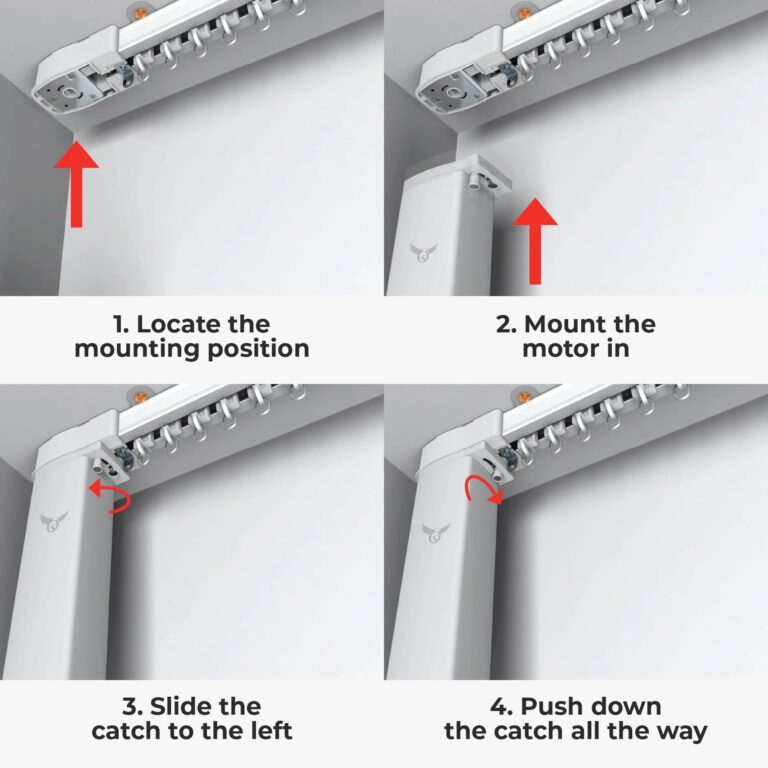 Osprey Smart Curtain Track, Motorized Curtain Rod, Adjustable Length, Remote Control & Automate App, Compatible with Alexa, Google, Ceiling and Wall Mounted - Image 2