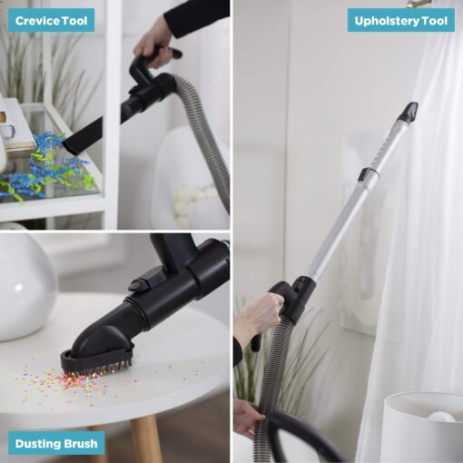 Simplicity Vacuums Allergy Bagged Vacuum Cleaner for Carpet and Hardwood, Multi Surface Upright Vacuum Cleaner with Certified HEPA Vacuum, Pet Vacuum, S20EZM - Image 3