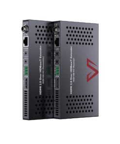 AV Access HDBaseT HDMI Extender Over Cat5e/6/6a/7 Ethernet up to 330ft/100m 4K@60Hz, Supports HDCP2.2, HDMI2.0, Bi-Directional IR and RS232 Pass-Through, Auto EDID, PoE, CEC, Dolby Vision(4KEX100-H2)