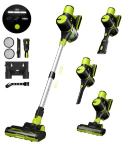 UNINELL HOME Cordless Vacuum Cleaner, 45Kpa 55 Mins Vacuum Cleaners for Home, Vacuum Cleaner Self-Standing, Anti-Tangle Stick Vacuum, Lightweight, Wall Mount Charging Vacuum for Pet Hair,Carpet,Floor