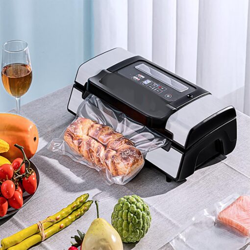 Vacuum Sealer Machine, 85Kpa Automatic Food Vacuum Sealer, Dry Moist Food Modes with Led Indicator Lights, Intelligent Touch Control, Automatic Sealing and Multi-function Buttons, For Home, Kitchen - Image 2