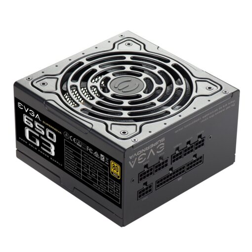 EVGA 220-G3-0650-Y1 SuperNOVA 650 G3, 80 Plus Gold 650W, Fully Modular, Eco Mode with New HDB Fan, 7 Year Warranty, Includes Power ON Self Tester, Compact 150mm Size, Power Supply - Image 7