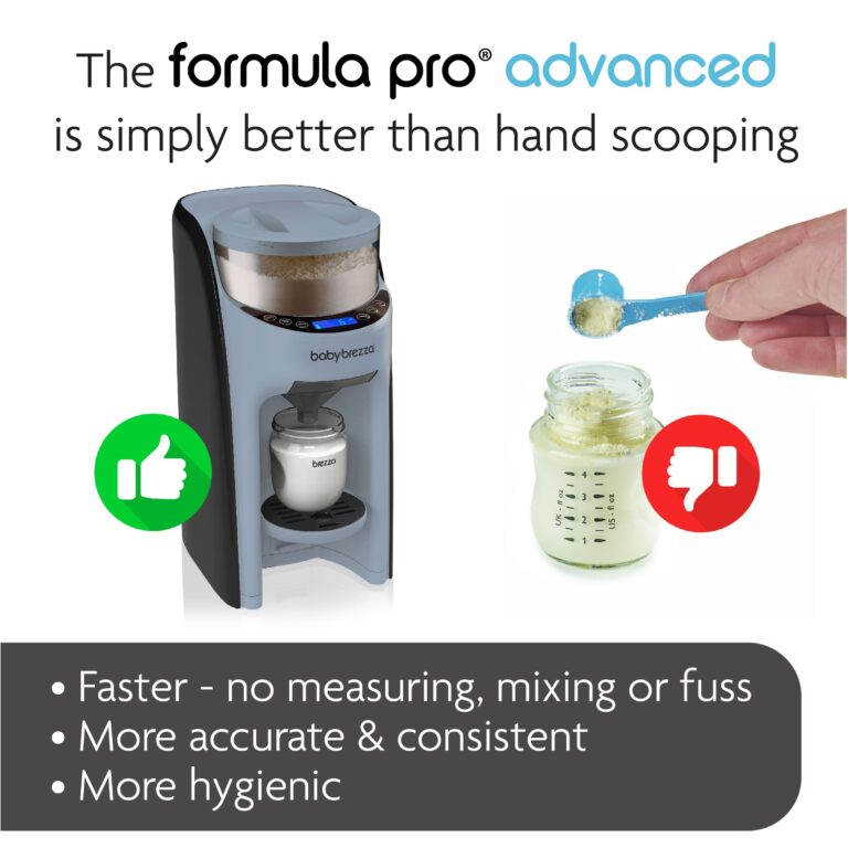 Baby Brezza New and Improved Formula Pro Advanced Formula Dispenser Machine - Automatically Mix a Warm Formula Bottle Instantly - Easily Make Bottle with Automatic Powder Blending, Slate - Image 3