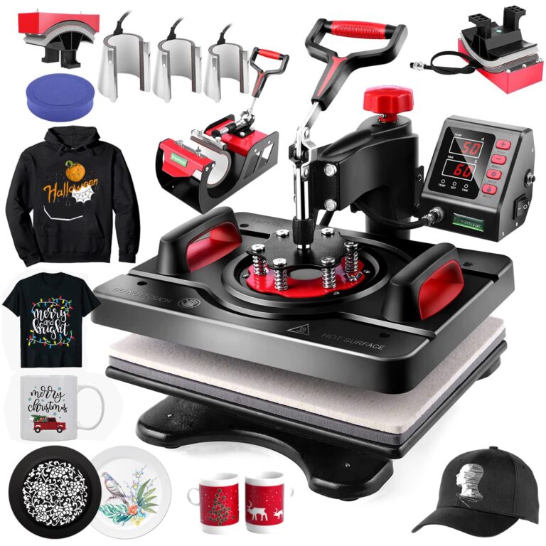 AKEYDIY 8 in 1 Heat Press Machine Professional Sublimation Machine 12" X 15" Swing Away Shirt Printing Heat Transfer Digital Industrial-Quality Heat Press Machine for T Shirts Mug Hat Plate